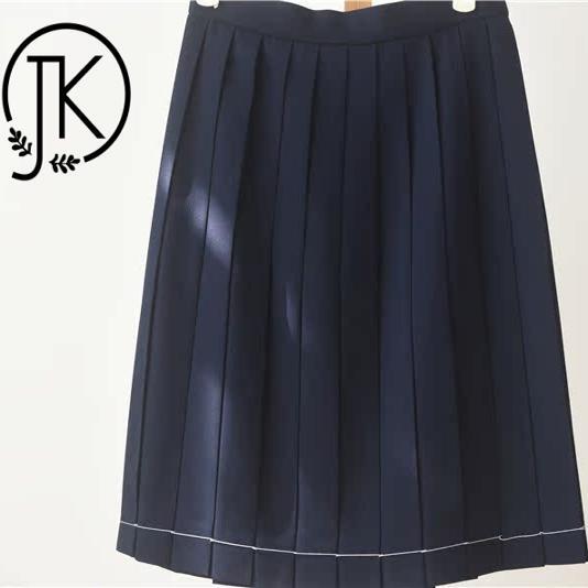 Jk Swallowjk Swallow Home Autumn and Winter Cyan Uniform Skirt Authentic Jk Uniform Skirt Pleated Skirt 24 Pleats