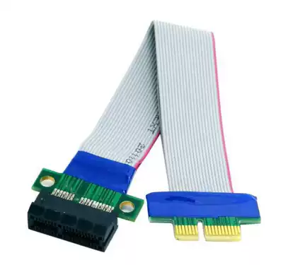 New PCI-E 1X motherboard 1X graphics card extension cord PCIE adapter PCIE one male and one female