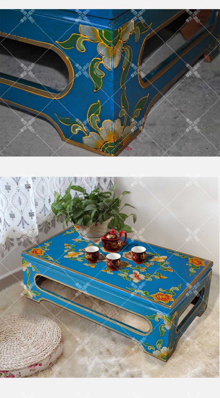 Bàn cà phê sơn nổi, một vài bàn cà phê giải trí, nội thất gỗ rắn đơn giản và hiện đại của Trung Quốc có thể được tùy chỉnh - Bàn trà bàn trà phòng khách