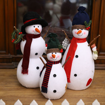 Christmas Pendulum Toy Paparazzi Gift Snowman Doll Decorated Children Gift Suit Dolls Three-Mouth Home