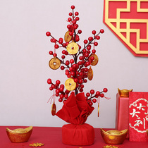 2022 Tiger New Years New Years Spring Festival decorations Golden Fortune Tree Swing Piece for New Years New Years New Years New Years New Years Goods mall Placement