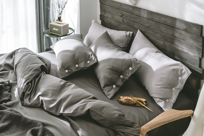 60 chiếc gối dài bằng vải cotton satin nút đơn gối đặt màu sắc tinh khiết gối màu cặp goi cao su