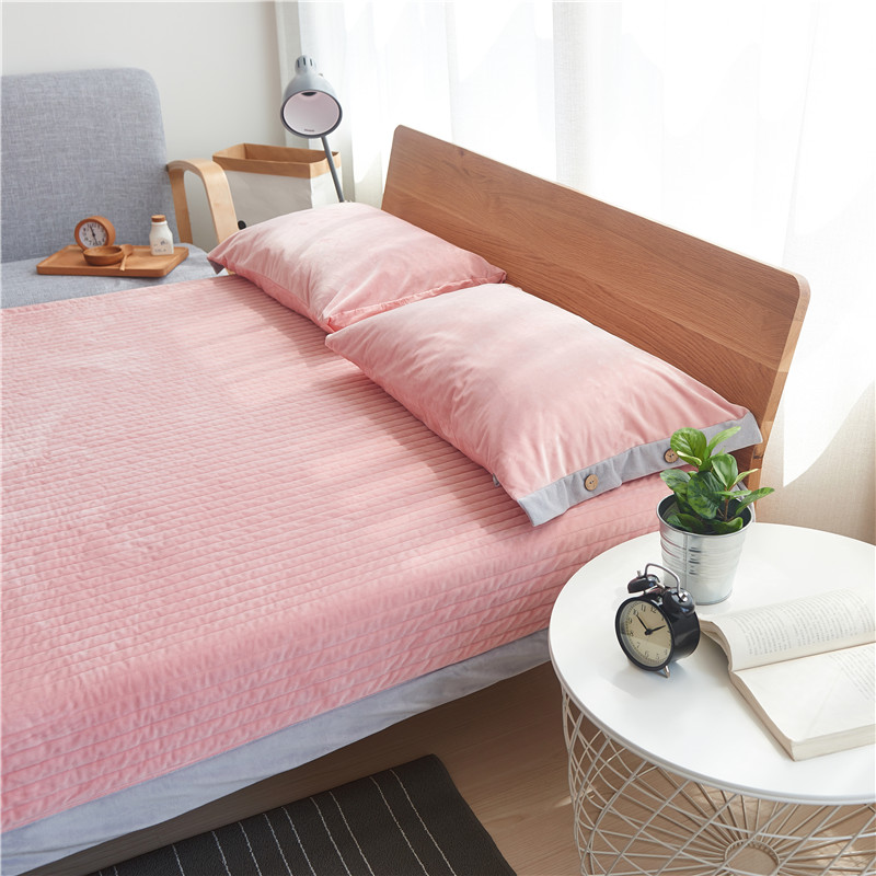 Tinh khiết mùa đông dày bông khăn trải giường đa chức năng Quilt đúp bìa nệm có thể được rửa sạch ba mảnh bìa giường - Trải giường tấm ra trải nệm