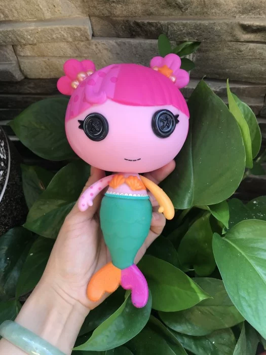 Средняя твёрдая кукла Lalaloopsy Lele, 18 см, русалка/ангел, коллекционная фигурка