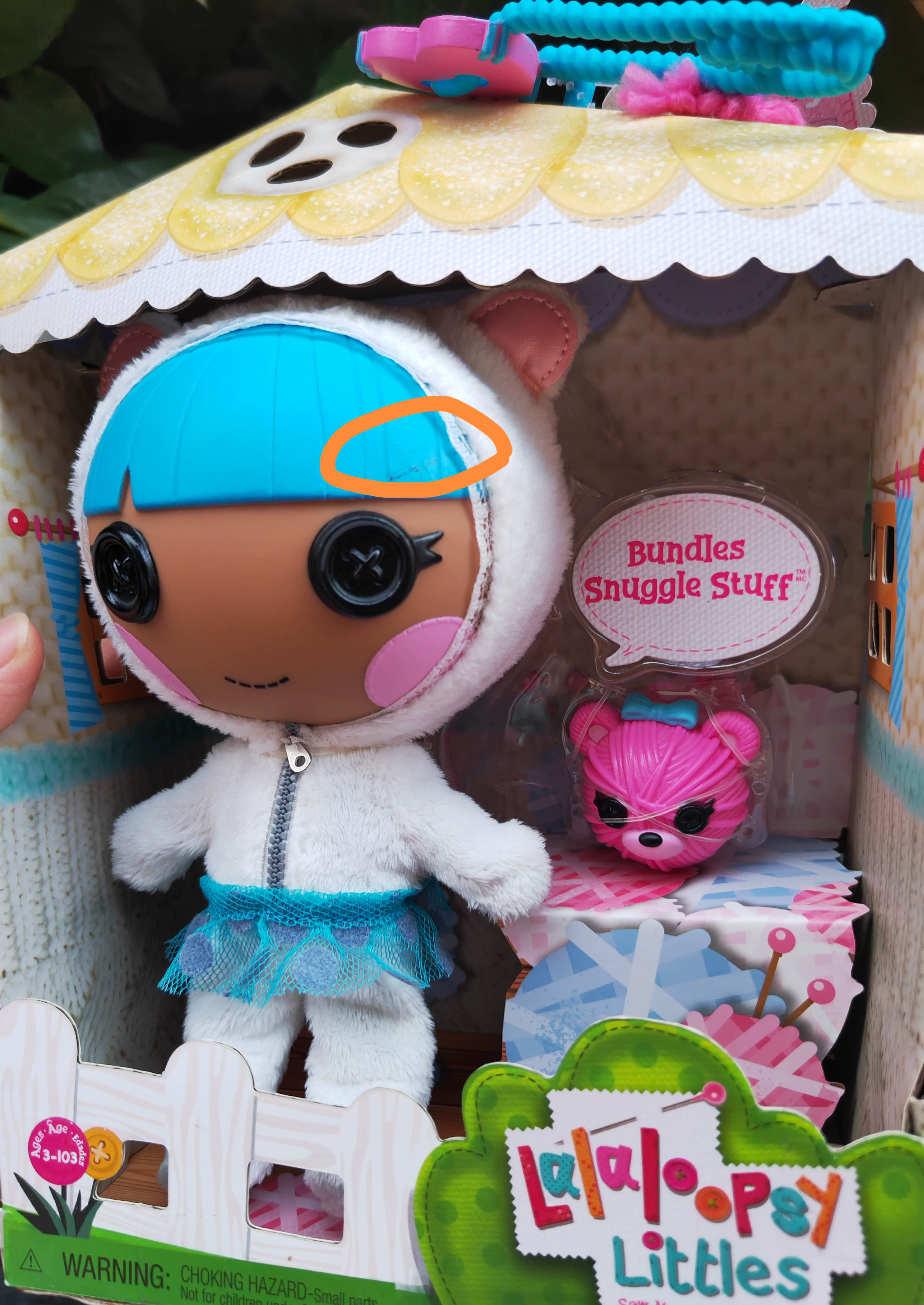 Средняя твёрдая кукла Lalaloopsy Lele, 18 см, русалка/ангел, коллекционная фигурка