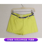 Giải phóng mã bị hỏng # 珠珠 RS lò xo mỏng màu rắn quần short len ​​hoang dã OE342120