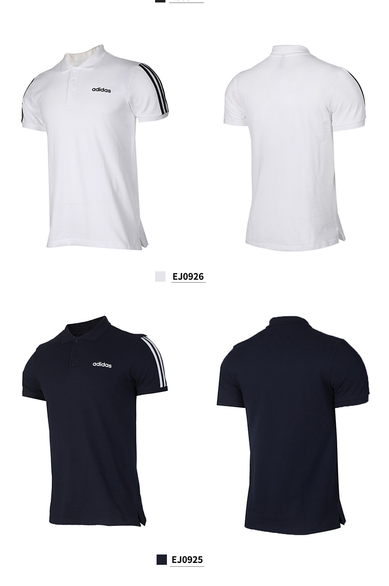 Adidas Adidas Men 2019 Mới Chính hãng Áo thể thao ngắn tay Áo sơ mi thông thường EJ0926 - Áo polo thể thao áo polo trắng