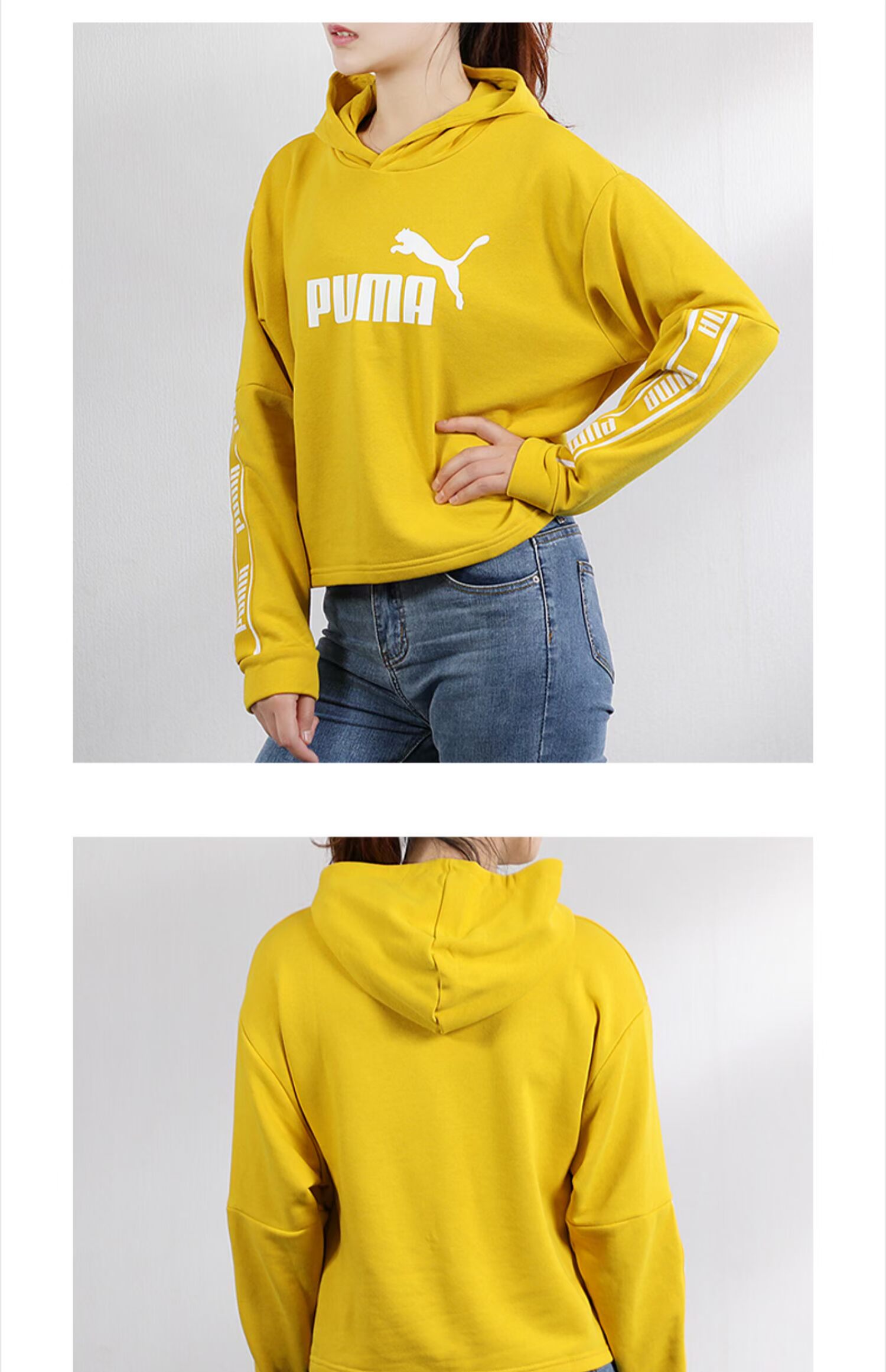 Áo len PUMA Hummer 2019 Thu mới Áo len nữ chính hãng Stringer Áo trùm đầu màu hồng thể thao - Thể thao lông cừu / jumper áo thu đông nữ đẹp 2020