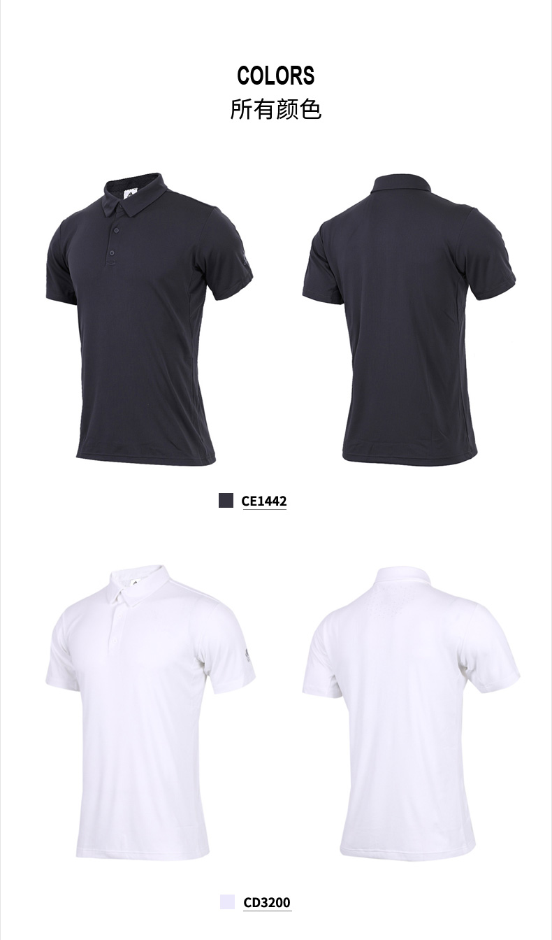 Adidas Adidas Men 2019 quần vợt mới thể thao quần short áo phông ngắn tay POLO CE1442 - Áo polo thể thao áo polo hồng