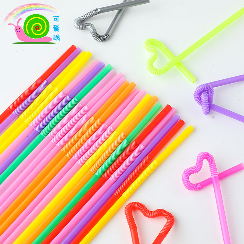 Color straws Art Kindergarten Creative sticky painting Blow Painting Children Creative Handmade Diy Woven Making Material