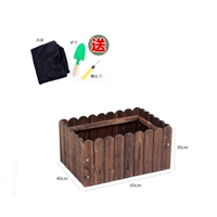 Круглый цветочный ящик 60 × 40 × 30