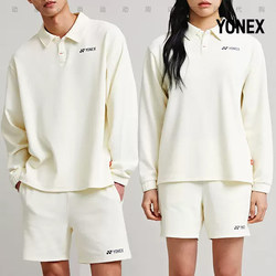 2024 봄과 여름 뉴 yonex 한국 테니스 옷 긴 소매 남자와 여자 통기성 폴로 탑