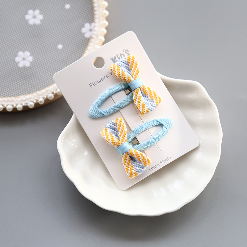 Kẹp tóc trẻ em kẹp tóc phụ kiện tóc bb clip hoa phiên bản tiếng Hàn của cô gái làm nơ xinh gái dây buộc tóc scrunchies