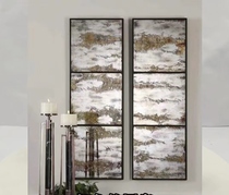 Antique mirror retro mirror embroidered mirror wall decoration background decorative mirror