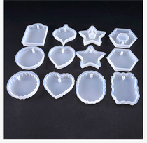 miss small morning diy crystal drops glue uv resin glue listed silicone mold five-pointed star hexagon