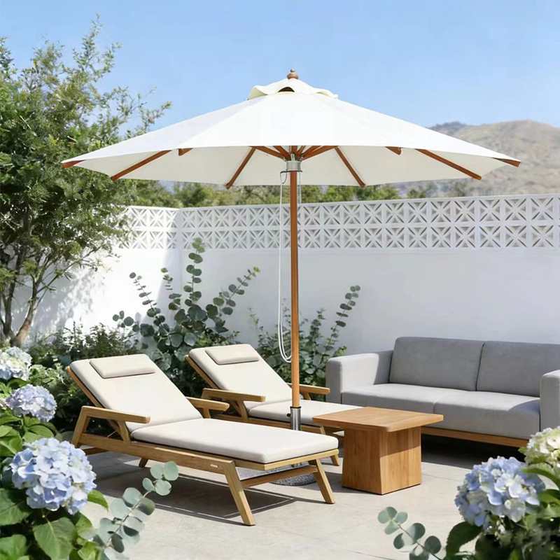 Outdoor Parasol Courtyard Center Column Round Beach Umbrella Hotel Swimming Pool Sun Umbrella Cafe Farm Commercial Umbrella