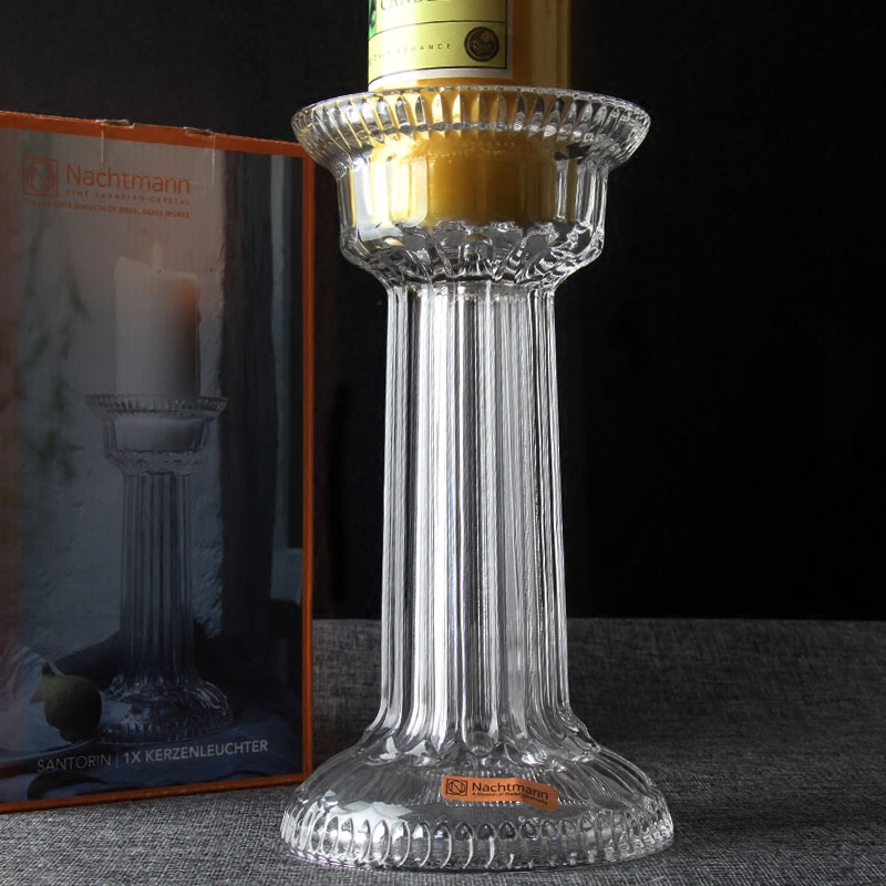 Nachtmann Crystal Glass Candlestick Simply Modern European Large Candlelight Desktop Candlelight Dinner Aroma