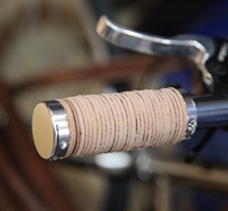 Single first layer cowhide ring small cloth brompton handlebar cover 70-130mm length custom retro car with good grip