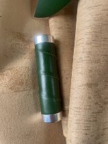 Green Bicycle Handlebars Top Layer Leather Green Wrapped Vegetable Tanned Leather Crocodile Pattern Leather Trolley BROMPTON