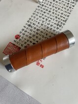 Single BROMPTON small cloth folding handlebar sleeve head layer winding honey-colored cowhide cross-border custom 70-130mm long
