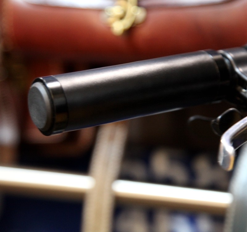 Single black leather black lock ring retro bicycle small cloth car brompton handle length 70-130mm