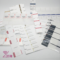 Jewelry Label paper Size all-paper adhesive labels Stickers Rings Necklace glasses Label paper