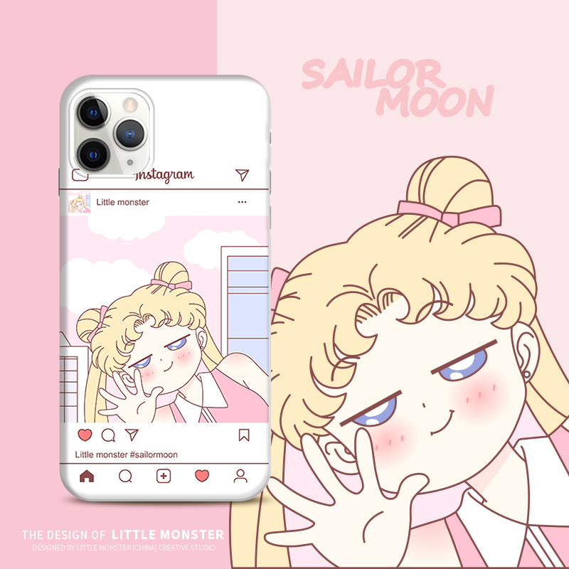 Mobile phone protection shell iphone11 x xsxr apple 8 7 6splus Cartoon Day Series Silicone woman