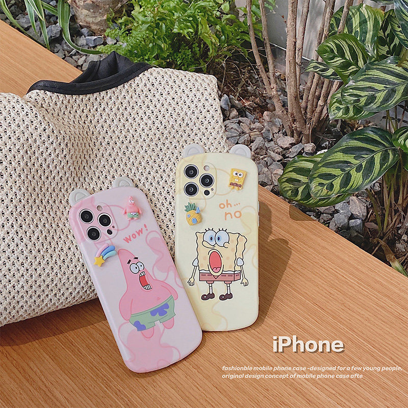 Apple 11promax mobile phone case creative couple anti-drop silicone iphone12 11 8p personality 7plus case