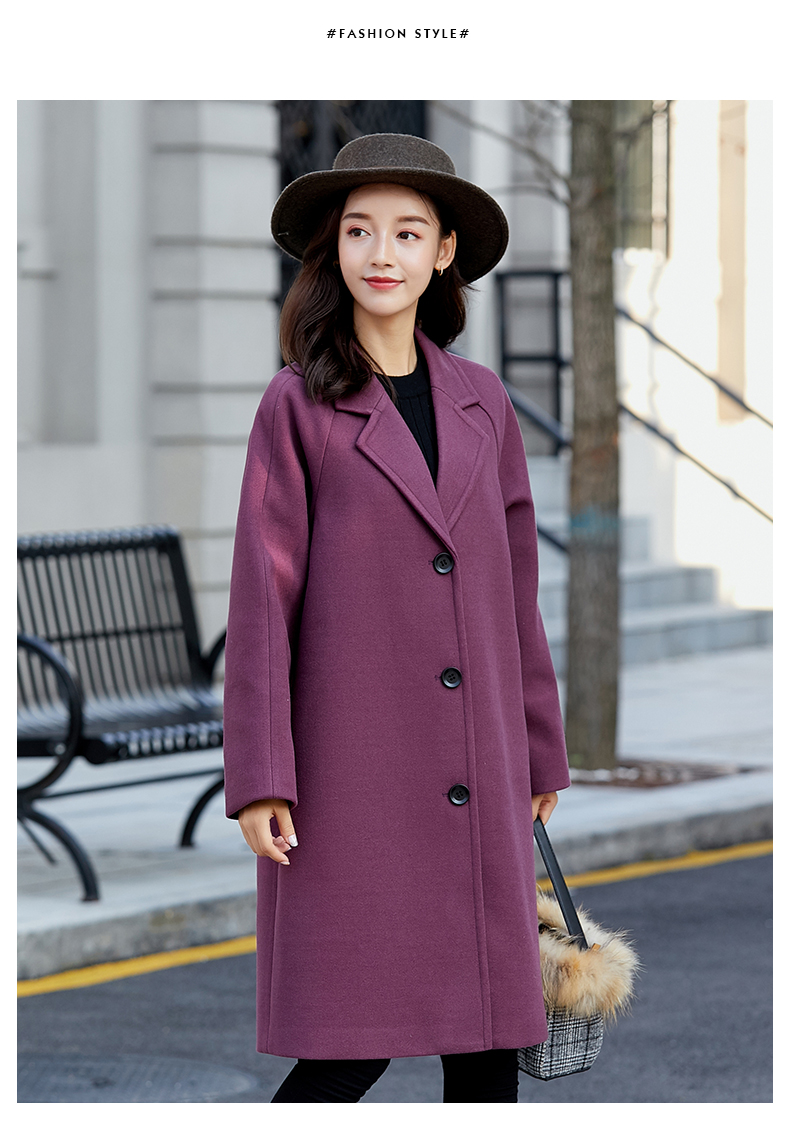 Mùa xuân và mùa đông 2019 mới Áo khoác len nữ của phụ nữ Slim mỏng mỏng kích thước lớn dài áo len thủy triều áo da nữ dáng dài