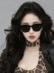 High-End Acetate Sunglasses for Women, 2026 New Model, Premium Large Frame Cat-Eye Style, Suitable for Square and Round Faces, Uv Protection Sunglasses