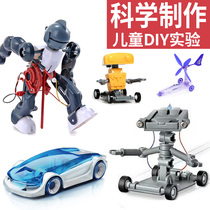 Children STEM creatives toy DIY manual science experiments geeks to assemble assembled robot brine battery vehicles