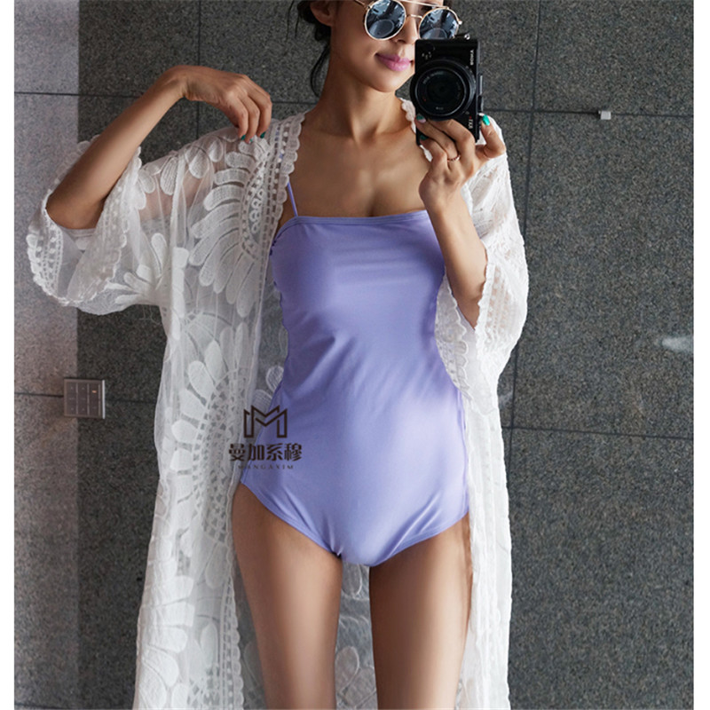 Mùa hè gợi cảm dây đeo vai bên trong phía dưới của backless mặc bikini bikini tam giác một mảnh áo tắm phụ nữ đồ bơi 1 mảnh