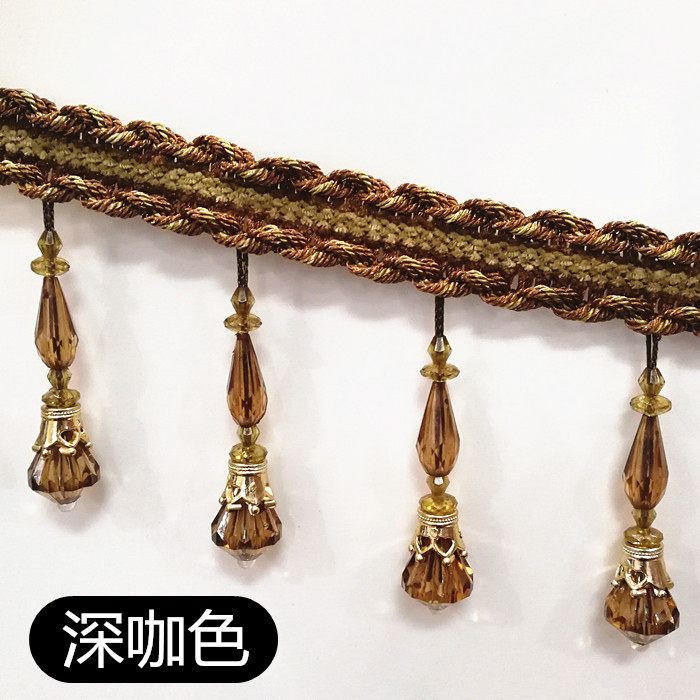 High-grade curtain lace bead decoration tassel European-style crystal pendant pendant accessories accessories