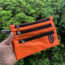 Three zipper compartment multi-user external hanging bag accessories bag tool bag mobile phone bag cosmetic bag medical bag handbag pen bag