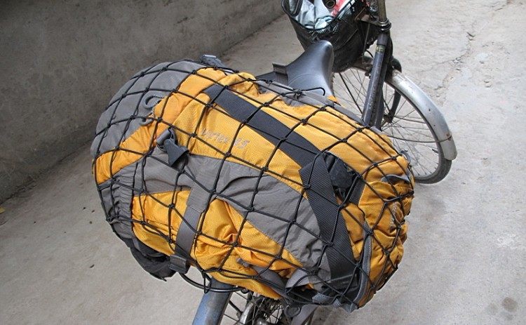 AXEMAN high strength elastic rope roof luggage net self-driving car motorcycle riding cargo mesh cover strap