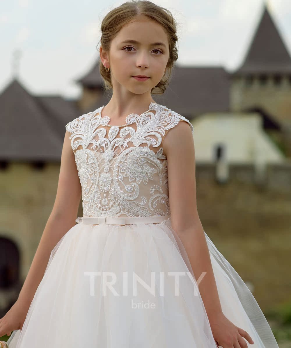Tùy chỉnh hoa cô gái công chúa váy chủ trang phục sinh nhật sợi piano váy nữ mô hình sàn catwalk đầm thời trang đẹp cho bé gái