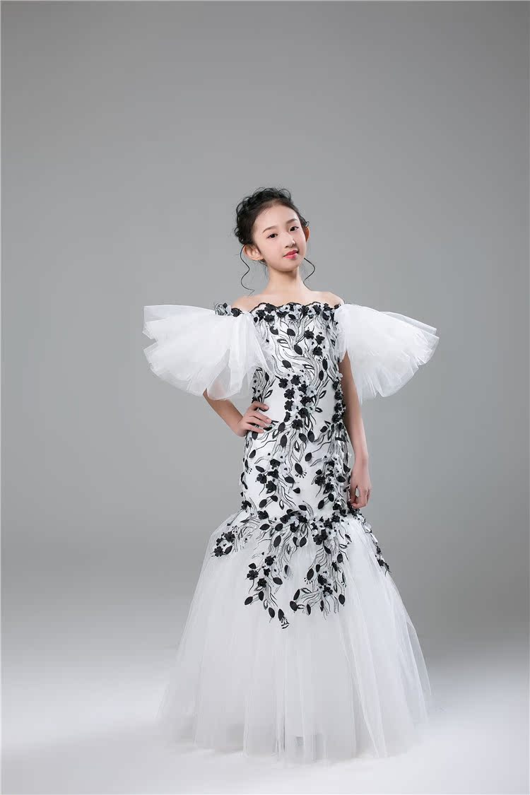 Giải phóng mặt bằng cũ công chúa váy cô gái trình diễn đám cưới show pettiskirt trẻ em váy đuôi cá công chúa váy đuôi cá quần áo trẻ em xuất khẩu