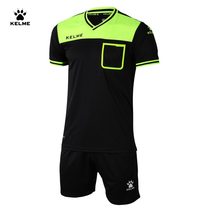 KELME Karmei Football Referee Wear Short Sleeve Suits for Men and Women Professional Competition Referee Jersey Kit K15Z221