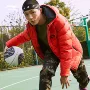 Li Ning ngắn xuống áo khoác nam loạt bóng rổ CBA mới ấm áp mũ trùm đầu màu xám xuống quần áo thể thao - Thể thao xuống áo khoác mẫu áo phao nữ đẹp 2019