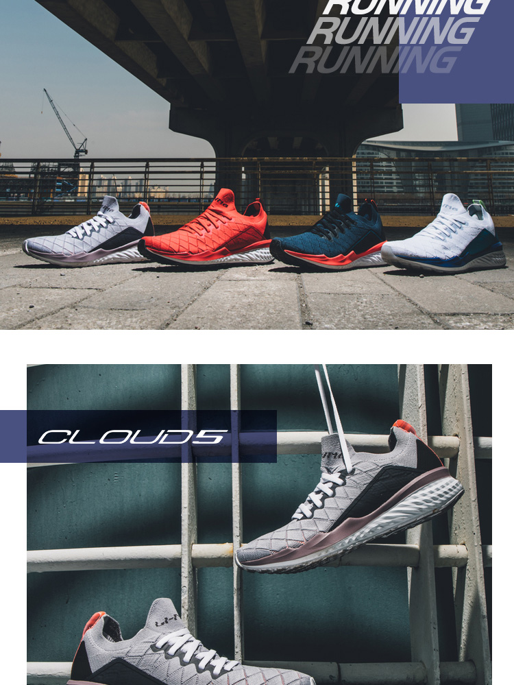 Giày chạy bộ Li Ning Giày nữ mới Li Ningyun năm thế hệ hấp thụ sốc phục hồi người yêu một mảnh giày thể thao mùa xuân - Giày chạy bộ giày thể thao nữ nike
