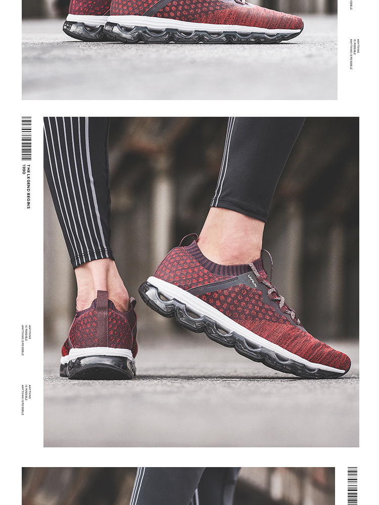 Li Ning giày chạy bộ giày nam bóng tối Li Ning arc cọ đầy đủ hấp thụ sốc một giày thể thao dệt giày thể thao adidas