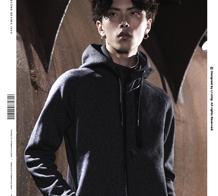 Li Ning Áo len nam mới Wade Series Áo khoác dài tay Áo thể thao nam AWDNC37 - Thể thao lông cừu / jumper áo hoodie nỉ