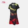 Li Ning ăn mặc quần vợt nữ bóng bàn mới nhanh khô thông thường quần áo thể thao dệt kim mát mẻ ASKN082 - Trang phục thể thao quần áo thể thao nữ đẹp