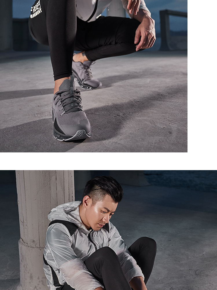 Giày chạy bộ Li Ning giày nam chống sốc hấp thụ chống trơn trượt toàn bộ đệm cọ buổi sáng chạy giày thể thao mùa đông ARHN213 giày thể thao nữ trắng