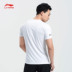 Li Ning áo thun ngắn tay nam hàng loạt đào tạo mới cổ áo thể thao dệt kim ATSN209 - Áo phông thể thao áo thun the thao nữ Áo phông thể thao