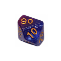 Starry sky ten-faced 00-90 digital color early education aids desktop game 10-sided dice toy board game accessories