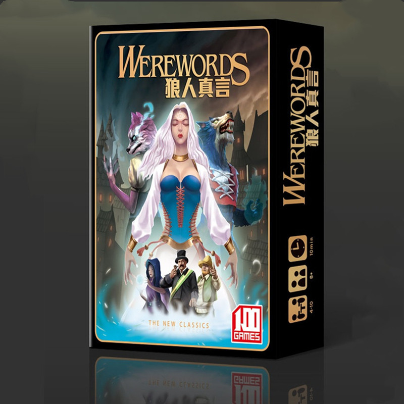 Werewolf mantra board game card team building strategy vocabulary reasoning multiplayer adult casual party table game card