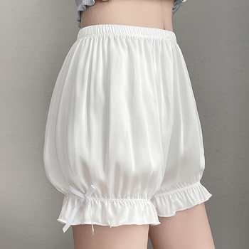 Jk Safety Shorts Pumpkin Pants Summer Thin Bowknot Loose Inner Wear Outer Wear Shorts Girls Anti-Exposure Leggings