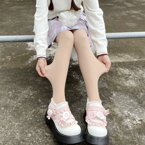 Демисезонные невидимые утепленные колготки, подходит для подростков