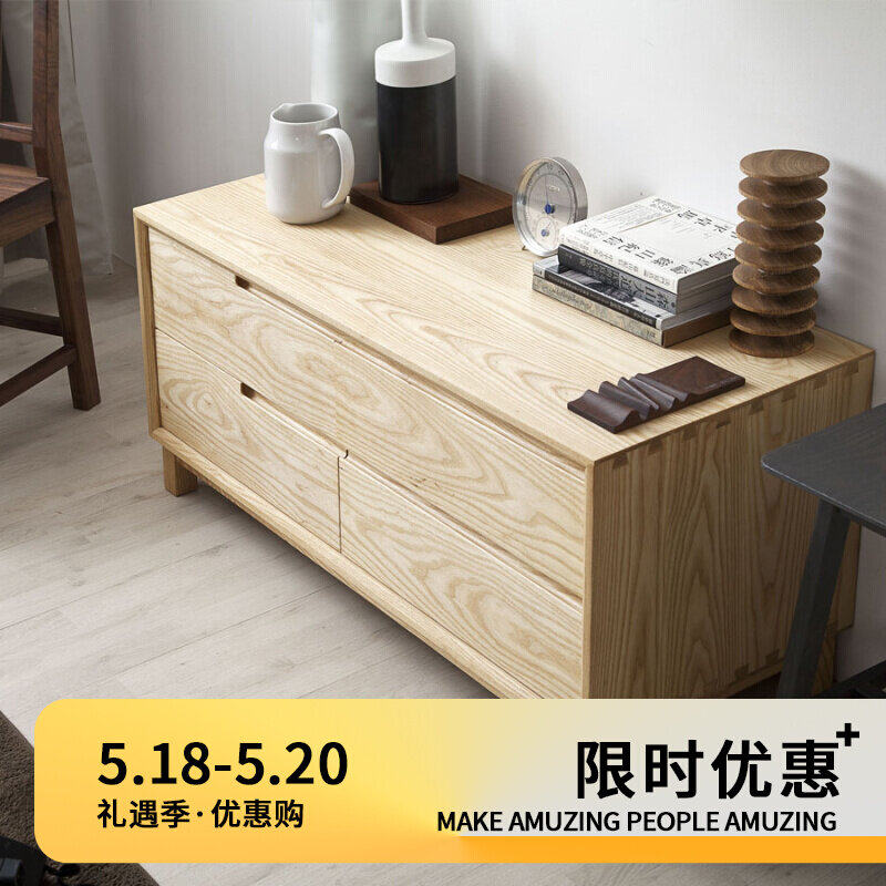 Anorexic Room Four Bucket Cabinet Solid Wood Containing Cabinet Bedroom Living Room Leaning Against Wall Locker Cabinet Modern Brief Nordic